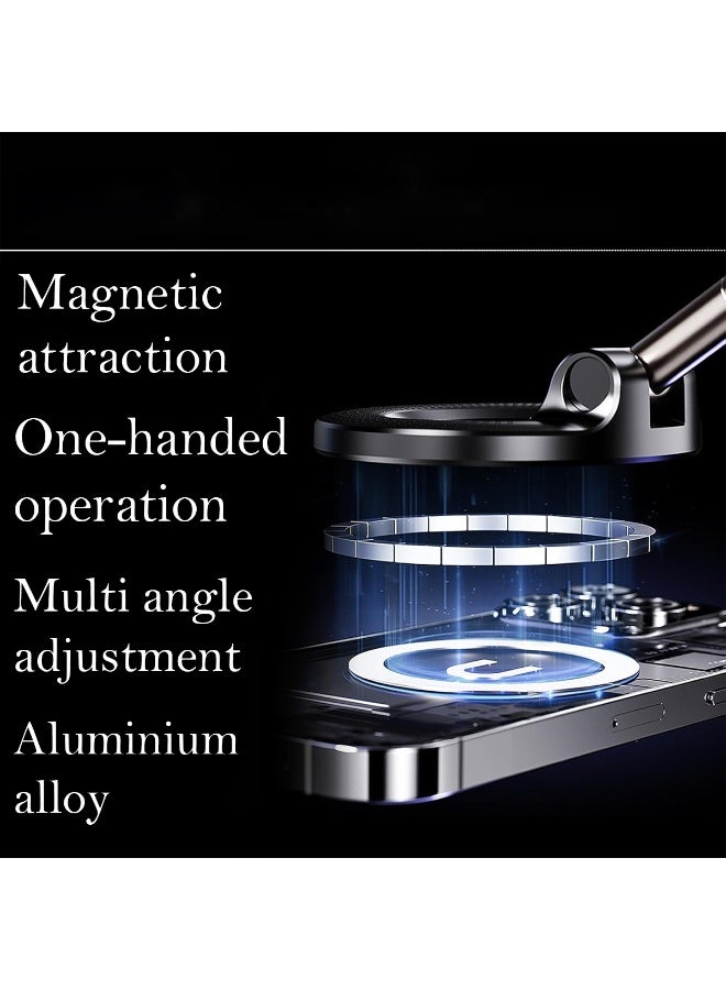 حامل هاتف مغناطيسي بتقنية الشفط الفراغي، مزود بقاعدة دوارة 360 درجة، مصنوع من سبائك الألومنيوم، سهل الاستخدام بيد واحدة، يُثبت على لوحة القيادة (JM-5060) - Image 3